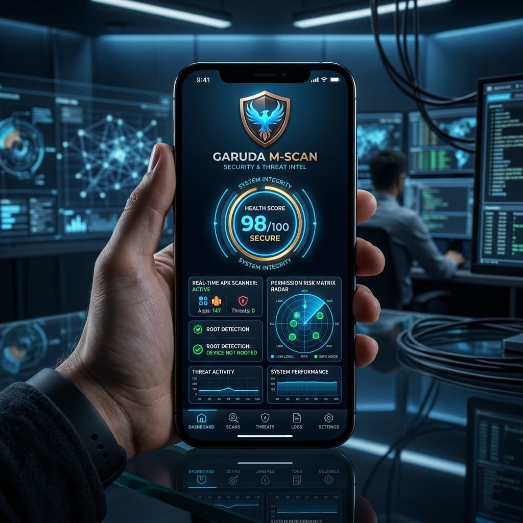 Garuda M-Scan Mobile Interface Mockup